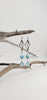 Baby shell earrings with larimar