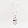 Sea glass necklace (lavender)