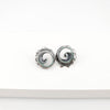 Spiral shell post earrings