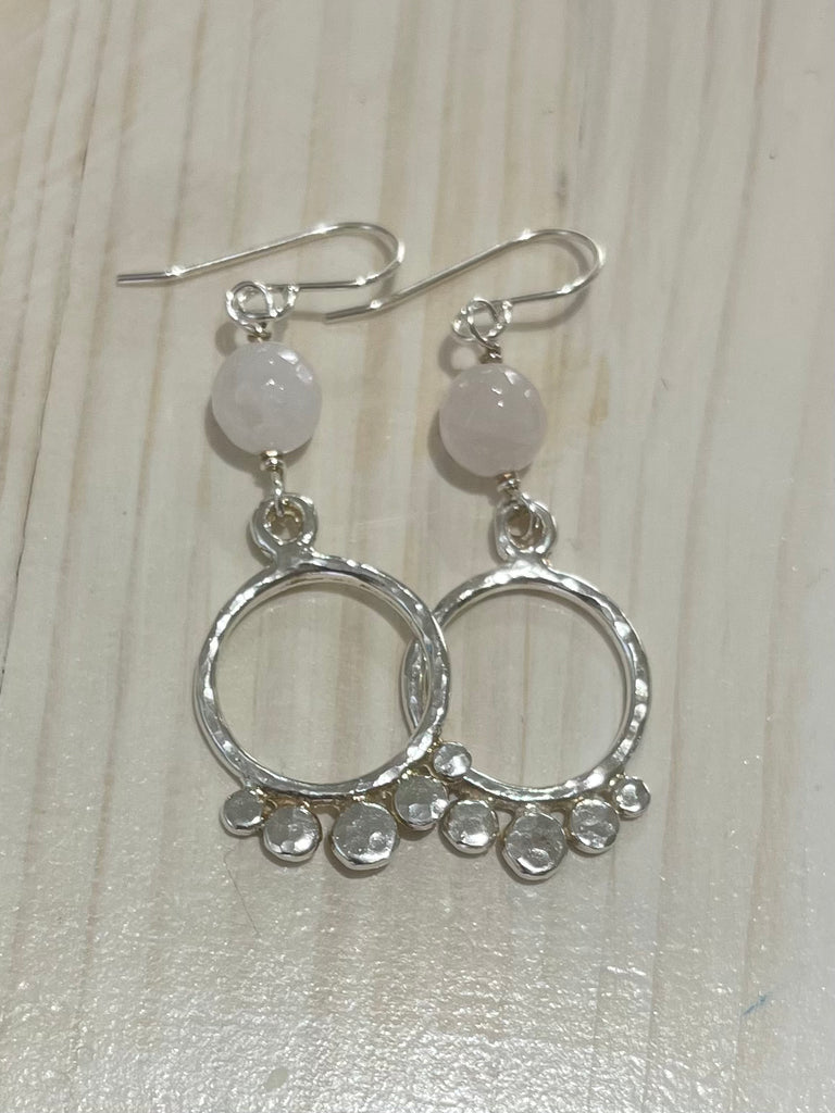 Chalcedoy silver earrings