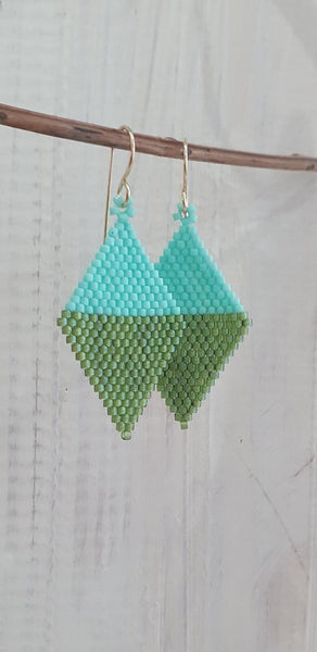 Beaded stitches earrings