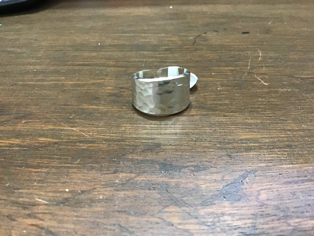 Wide band silver ring (9)