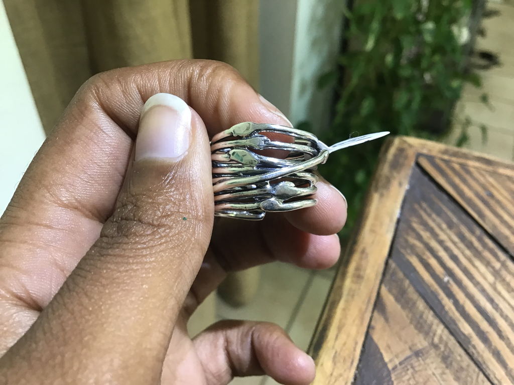 Free form silver ring (6 3/4)