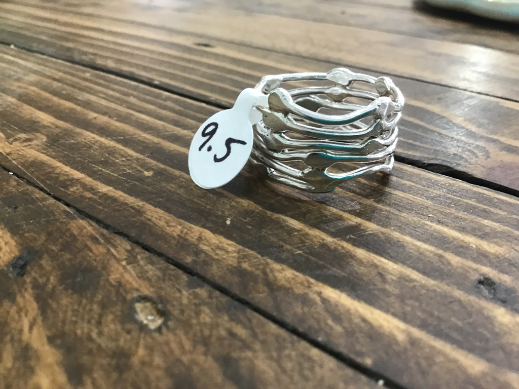 free form silver ring (9.5)