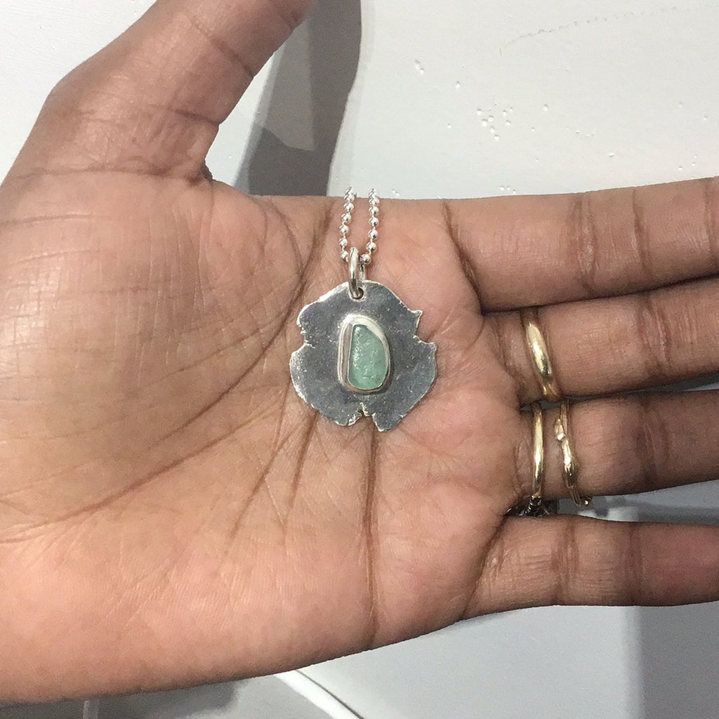 Sea glass necklace