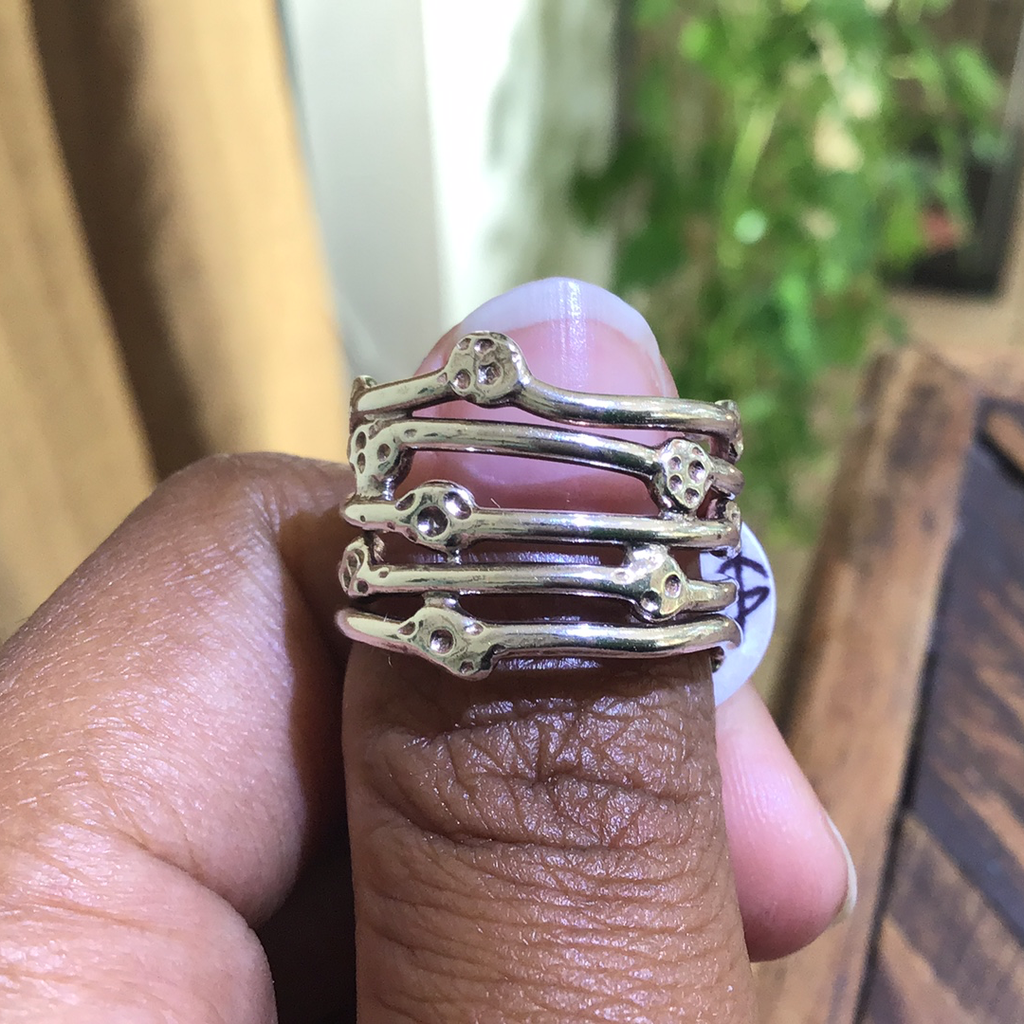 Free form silver ring 5.5